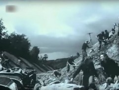 Stavba trati v zářezu