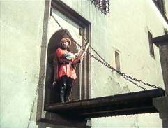 Král Petr Cyperský na můstku