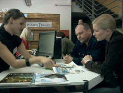 v cestovnej kancelárií