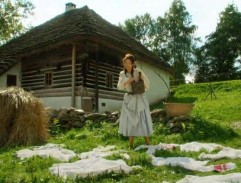 Bělení prádla u mlýna