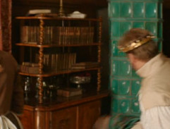 Komnata se zeleným krbem