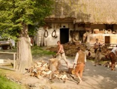 Bratři s otcem na statku