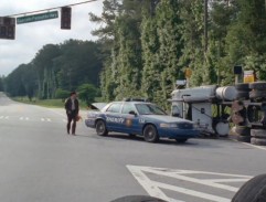 V blízkosti benzínky