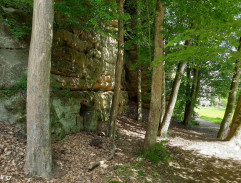 východ z tajnej chodby