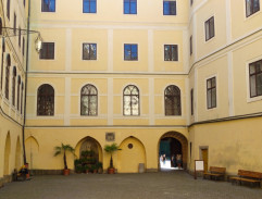 Svatba vjíždí na nádvoří zámku