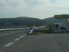 križovatka pri pumpe