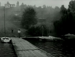 Oldřich na molu na přehradě