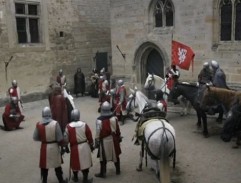 Nádvoří hradu Loket