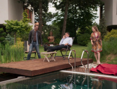 U bazénu Bauerových