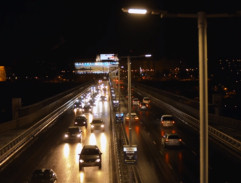 Noční jízda Prahou