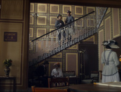 Recepce a schodiště hotelu Popper