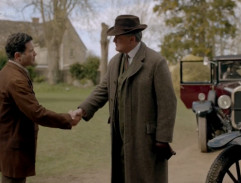 Lord Grantham děkuje panu Dreweovi