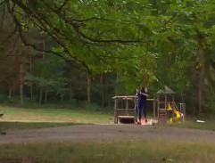 Monika Brázdová v lesoparku