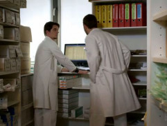 v sklade liekov na klinike