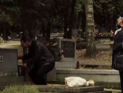 pri hrobe Michala Trnu