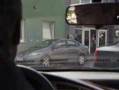 pred hotelom v Prievidzi