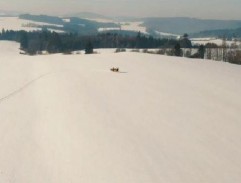 Jízda s koňskými saněmi