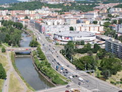 Zimní stadion a Špilberk