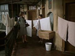 Nováková věší prádlo