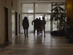 Chodba v domě romské kultury