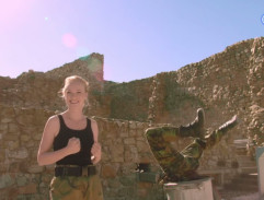 odpadkový kôš na hrade