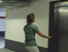 výťah v podzemných garážach nemocnice