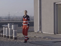 vchod na strechu nemocnice