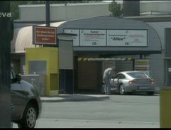 Auto pani Markwart pred linkou