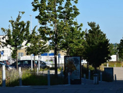 pred obchodným centrom