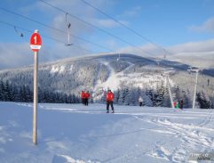 Nahoře na sjezdovce