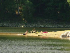 Petr a Kateřina na přehradě