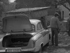 Před chatou v Olešku