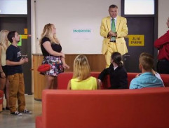 Evelyn na pracovnom pohovore