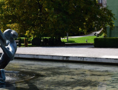 fontána v Prezidentskej záhrade