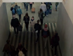 Lucie Svobodová na nádraží