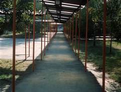 Cesta od vchodu do ZŠ Bítovská