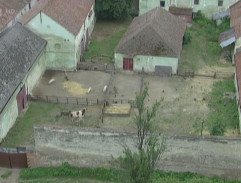 Pohled na areál vojenského hospodářství