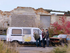 Rozstřílená dodávka