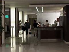 hotelová hala v kúpeľoch