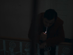 Jožo před kanceláří