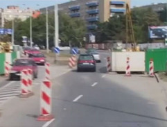 Pohled řidiče autobusu