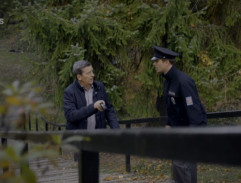 Schodiště u rybníka