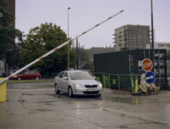 Příjezd na staveniště