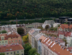 Letecký pohled na Karlín