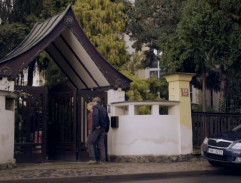 Před vilou Kulhánkových