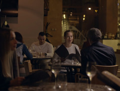 Zuzana  s Vondráčkem v restauraci