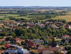 Letecký pohled na vesnici