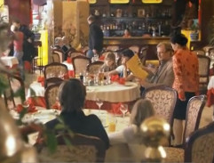 Andrea s rodinou na obědě