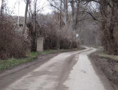 Příjezd ke kůlně