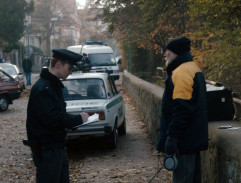 Před bydlištěm Jiřího Jívy